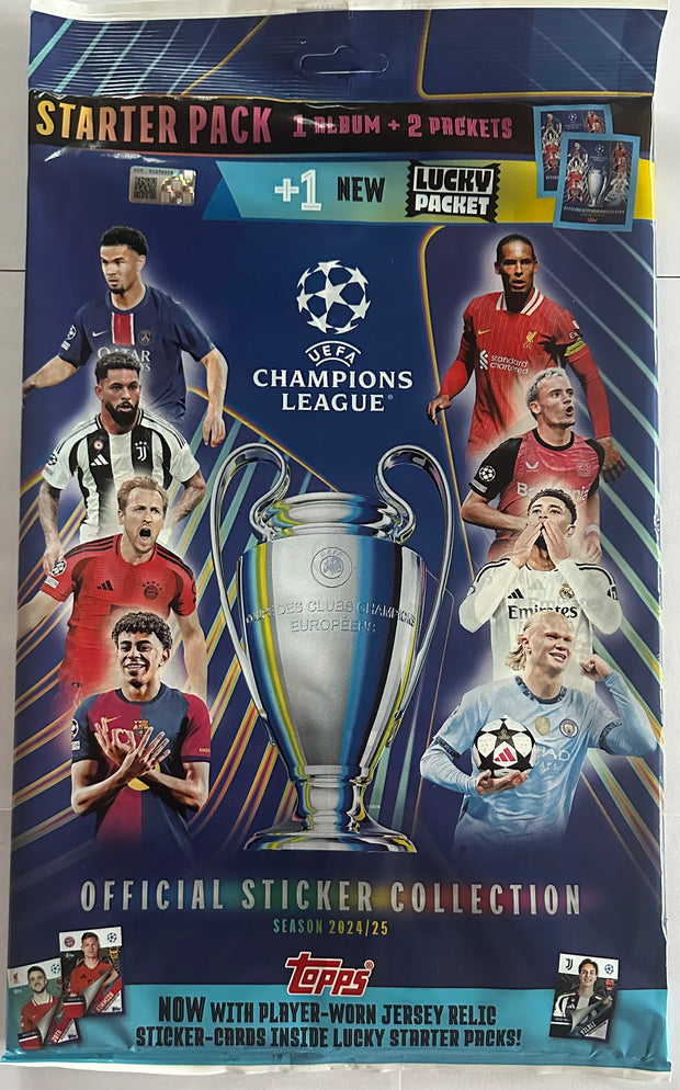 Autocollants UEFA Champions League 24/25 - Pack de démarrage