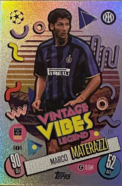 Topps Match Attax 24/25 Marco Materazzi Vintage Vibes!!!